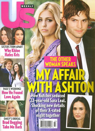 Illustration for article titled This Week In Tabloids: Ashton's One Night Stand Was Almost A Threesome
